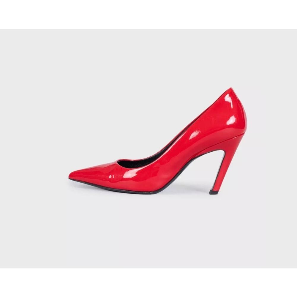 Balenciaga Red Patent Leather Pumps Heels Size 36.5